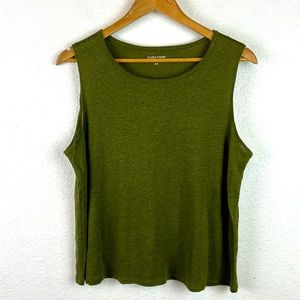Eileen Fisher 💯 linen sleeveless top